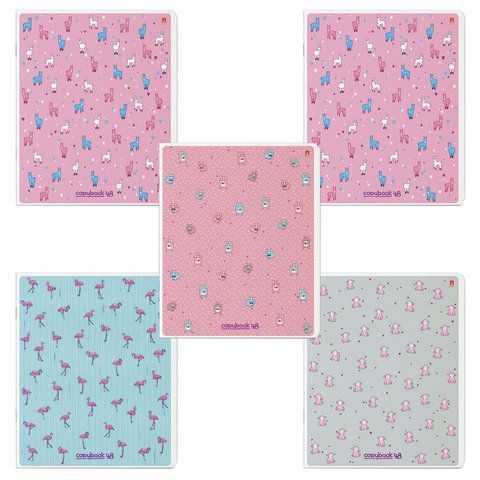 Тетрадь А5 48 л. АЛЬТ скоба, клетка, Soft Touch, фольга, "ЗЕФИРНОЕ НАСТРОЕНИЕ", 7-48-569