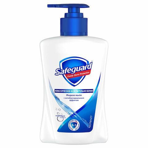 Мыло жидкое антибактериальное 225 мл, SAFEGUARD (Сейфгард) "Классическое", дозатор, 706543 