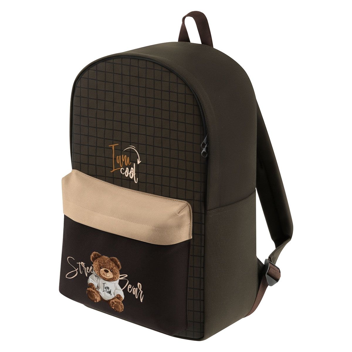 Рюкзак Först Street "The Brown Bear", 40*29*18см, 1 отделение, 3 кармана