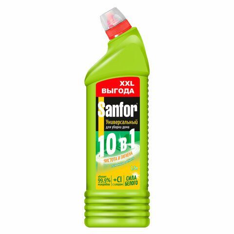 Чистящее средство 1,5л SANFOR Universal "Лимонная свежесть", гель, 24503 