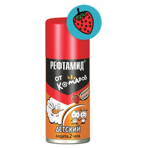 Средство детское аэрозольное репеллентное от комаров 100 мл, РЕФТАМИД, СИБИАР, 5-03.07.017.08 