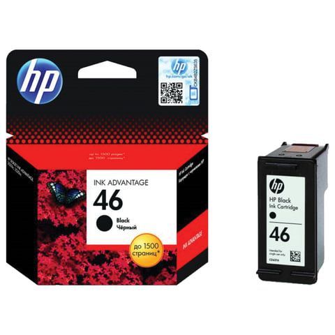 Картридж струйный HP (CZ637AE) DeskJet Ink Advantage 2020hc/2520hc, №46, черный, оригинальный, ресурс 1500 стр. Картридж струйный HP (CZ637AE) DeskJet Ink Advantage 2020hc/2520hc, №46, черный, оригинальный, ресурс 1500 стр.