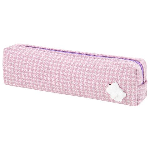 Пенал ЮНЛАНДИЯ ЮНИОР, 1 отделение, полиэстер, аппликация, Rabbit, 20х6х4 см, 273805