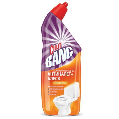 Средство для уборки туалета дезинфицирующее 750 мл CILLIT BANG "Антиналет+Блеск", Сила Цитруса, 07820, 8149770 