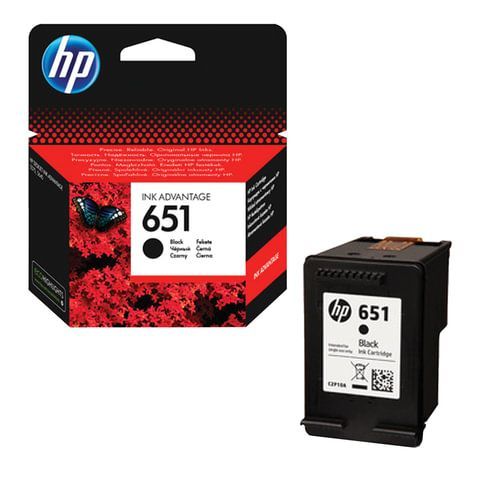 Картридж струйный HP (С2P10AE) Ink Advantage 5575/5645/OfficeJet 202, №651, черный, оригинальный, ресурс 600 стр., C2P10AE Картридж струйный HP (С2P10AE) Ink Advantage 5575/5645/OfficeJet 202, №651, черный, оригинальный, ресурс 600 стр., C2P10AE