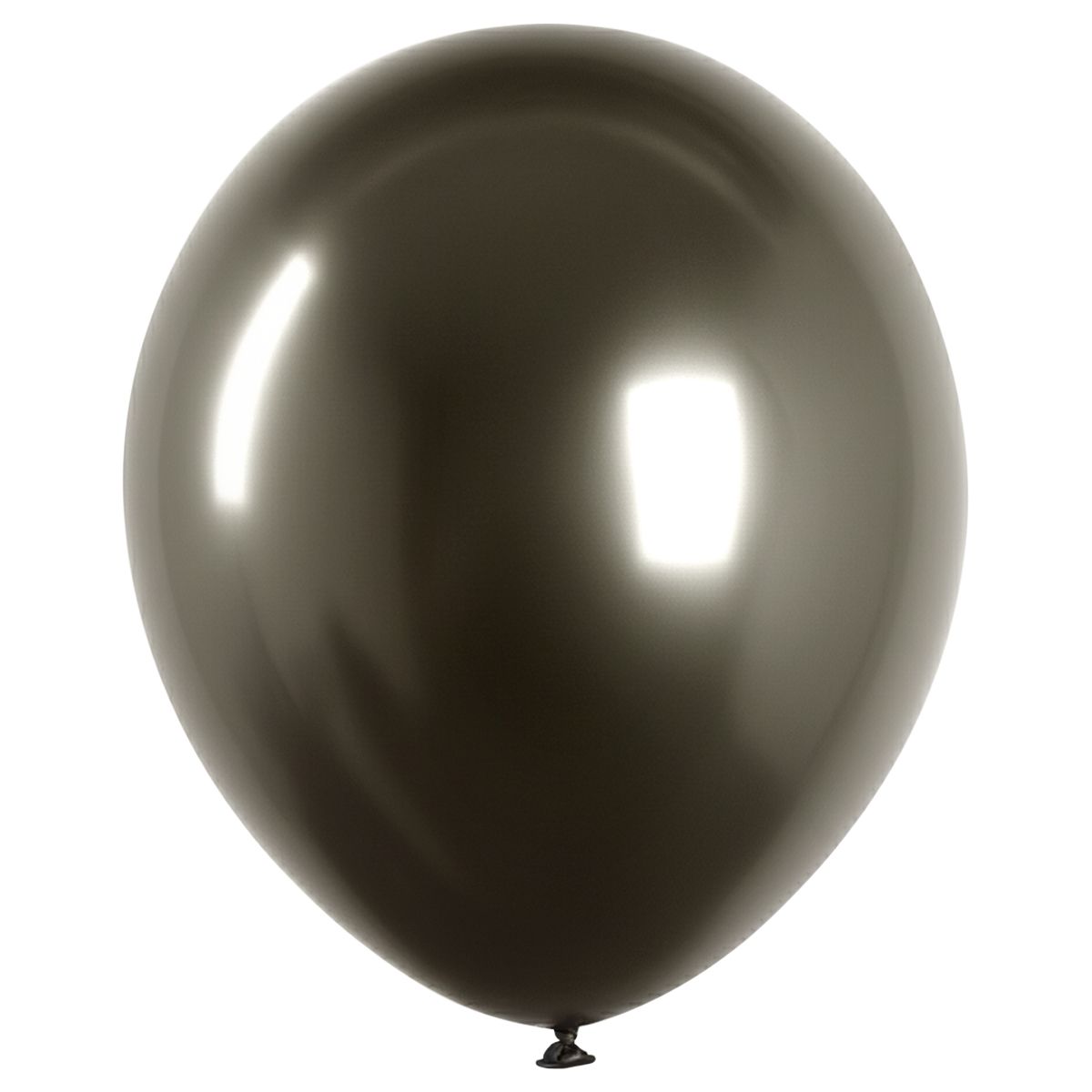 Воздушные шары,  50шт., М12/30см, MESHU, хром, черный
