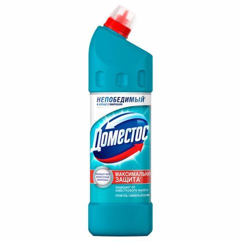 Чистящее средство 1 л, DOMESTOS (Доместос) "Свежесть Атлантики", с отбеливающим эффектом 