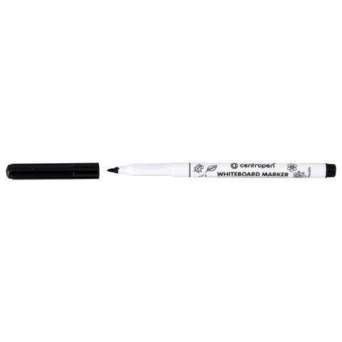 Маркер стираемый для белой доски ЧЕРНЫЙ, CENTROPEN "Dry-Wipe", 1-2 мм, 2507, 525070112