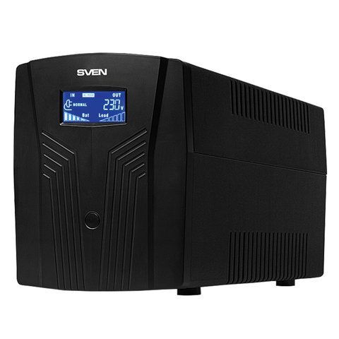 Источник бесперебойного питания SVEN Pro 1500, 1500VA (900W), 3 евророзетки, 2 розетки RJ45, SV-013875 Источник бесперебойного питания SVEN Pro 1500, 1500VA (900W), 3 евророзетки, 2 розетки RJ45, SV-013875