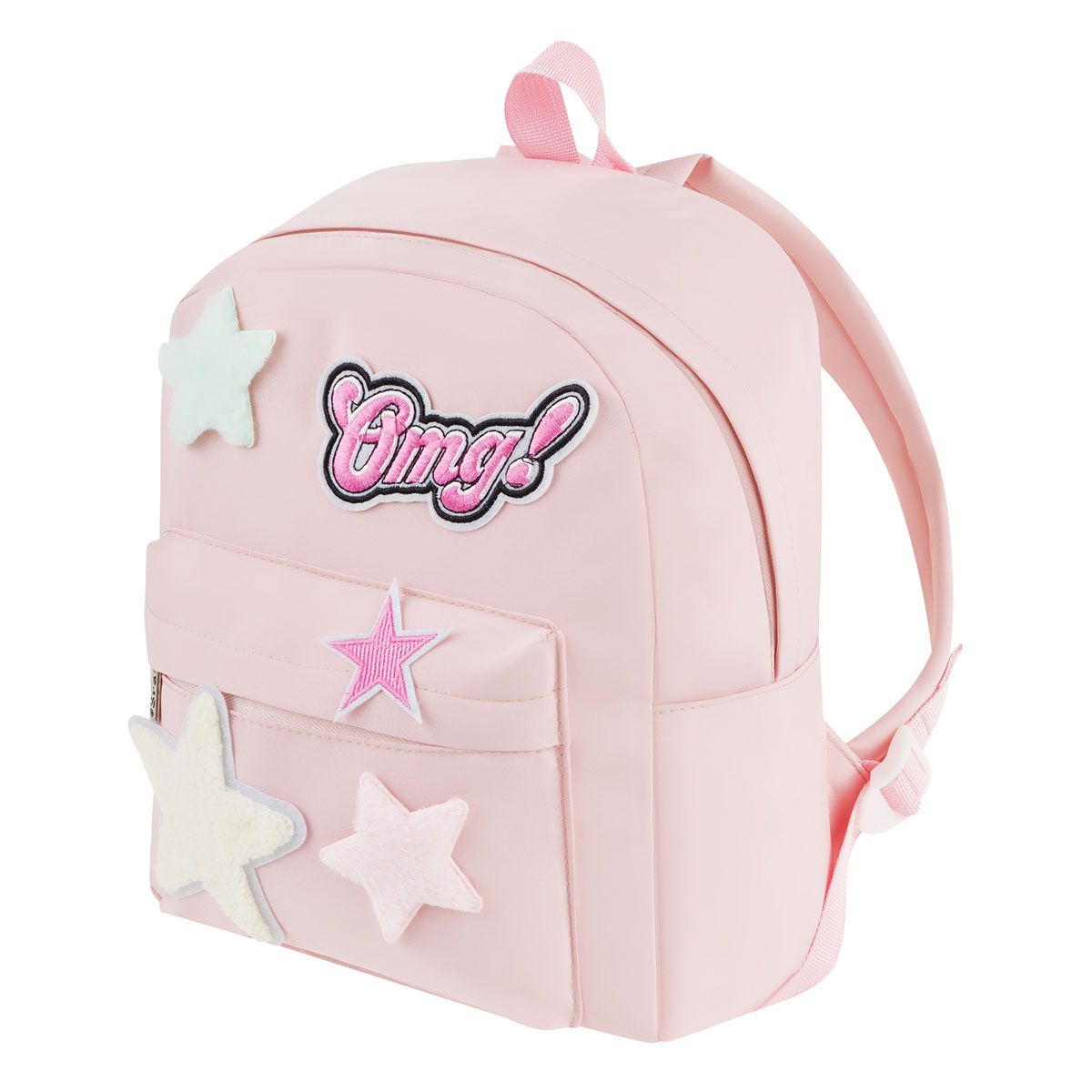 Рюкзак детский Först "Little Star" 32*25*11см, 1 отделение, 4 кармана, мягкая спинка, розовый