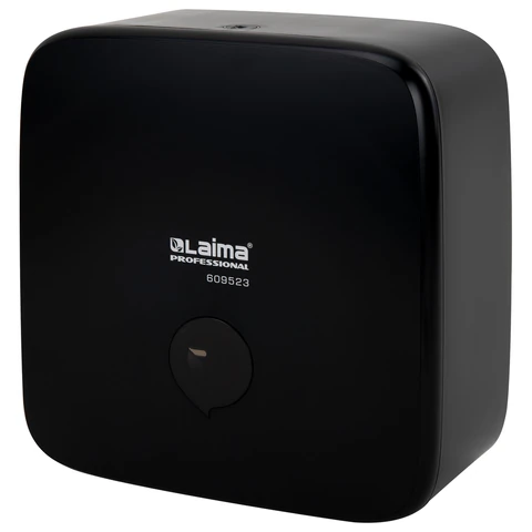 Диспенсер для полотенец LAIMA PROFESSIONAL PREMIUM BLACK (Система H3), V-сложения, черный, ABS-пластик, 609523