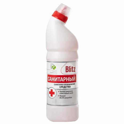 Средство для уборки сантехники и туалета 750 г САНИТАРНЫЙ BLITZ, гель, 8000024 