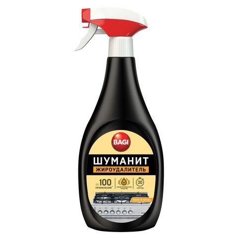 картинка Средство для чистки плит, духовок, грилей от жира/нагара 400 мл BAGI ШУМАНИТ, распылитель, K-208559-N от магазина