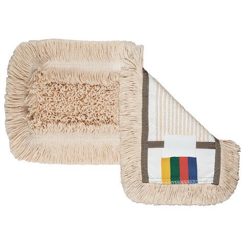 Насадка МОП плоская 40 см, VILEDA "КонтрактПлюс Комби", уши (ТИП УВ) хлопок / полиэстер, бежевый, 167310