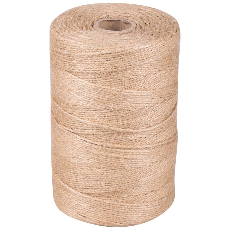 Шпагат джутовый OfficeSpace, полированный, 1680текс, 3 нити, d1,6мм, 600м, 1кг, бобина