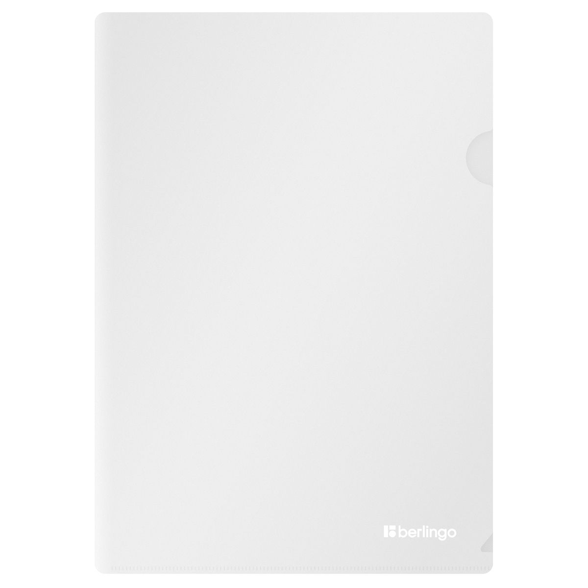 Папка-уголок Berlingo "Soft Touch", А4, 200мкм, софт-тач, прозрачная