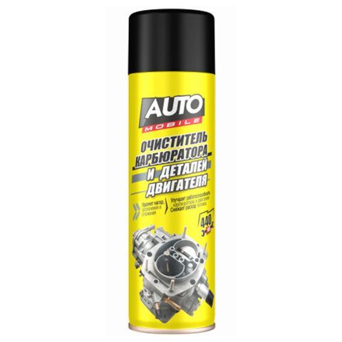 Очиститель двигателя и карбюратора 440 мл, AUTO MOBILE, СИБИАР, 5-07.03.123.21 