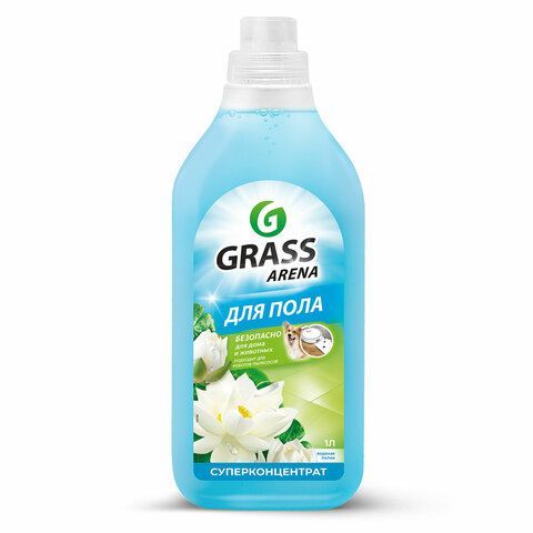 Средство для мытья пола суперконцентрат 1 л, GRASS ARENA "Водяная лилия", с полирующим эффектом, 125184 