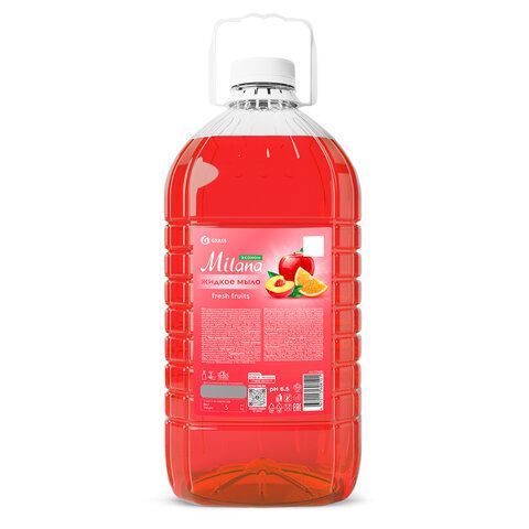 Мыло жидкое 5 л, GRASS MILANA "FRESH FRUITS" (Свежие фрукты), ПЭТ, 125806 