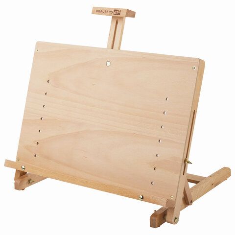 Мольберт настольный BRAUBERG ART CLASSIC, регулируемый верхний держатель, 50х37х39 см, бук, 191756 Мольберт настольный BRAUBERG ART CLASSIC, регулируемый верхний держатель, 50х37х39 см, бук, 191756