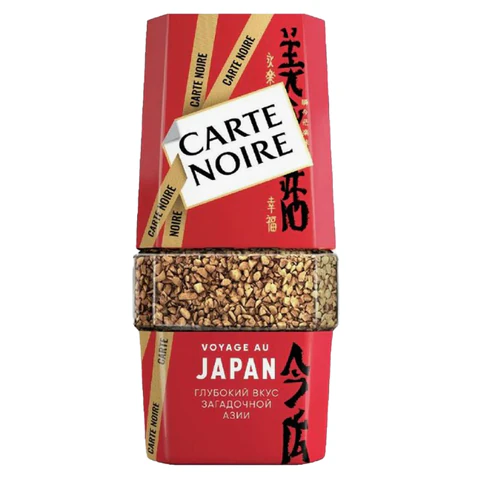 Кофе растворимый CARTE NOIRE "Japan" 90 г, стеклянная банка, сублимированный, 4071127