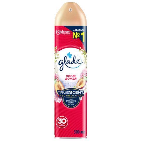 Освежитель воздуха аэрозольный 300 мл, GLADE "После дождя" 