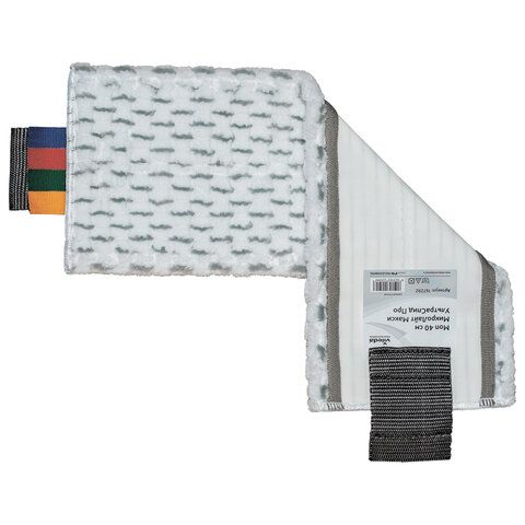 Насадка МОП плоская 40 см, VILEDA "МикроЛайт Макси Спид Про", уши (ТИП УВ) микрофибра / скраб, 167292