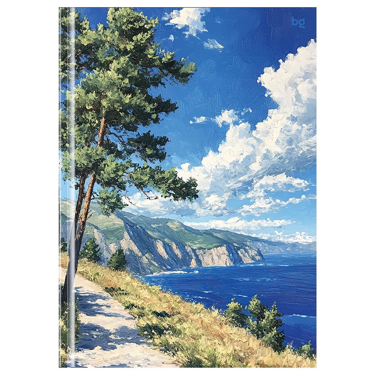 Бизнес-блокнот А4, 80л., BG "Пейзаж", глянцевая ламинация