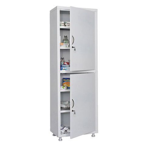 картинка Шкаф медицинский 1-створчатый HILFE "МД 1 1760/SS" 1850х600х400 мм, белый, S26199204009 магазин являющийся официальным дистрибьютором в России картинка Шкаф медицинский 1-створчатый HILFE "МД 1 1760/SS" 1850х600х400 мм, белый, S26199204009 от магазина