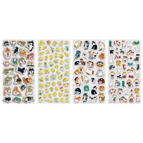 Наклейки декоративные "Настроение", 17,5х9 см, ассорти 4 видов, FUNSTER (ФАНСТЕР), 666098