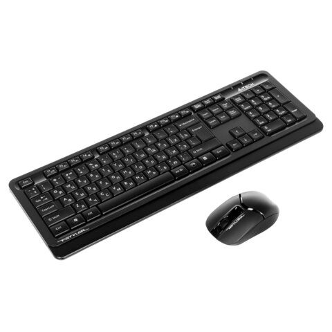 Набор беспроводной A4TECH Fstyler FG1010, USB, 104 кл., мышь 4 кн.+1 кн.-колесо, черная, 1147570