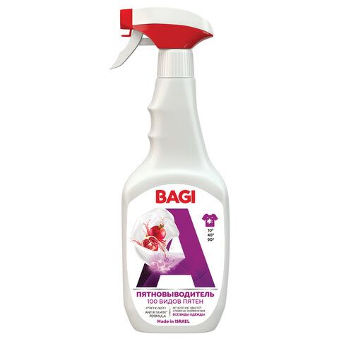 Средство для удаления пятен 400 мл BAGI ПЯТНОВЫВОДИТЕЛЬ, универсальный, распылитель, T-208436-N 