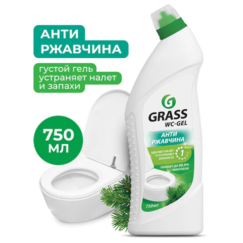 Средство для уборки санитарных помещений 750 мл GRASS WS-GEL, кислотное, гель, 219175 