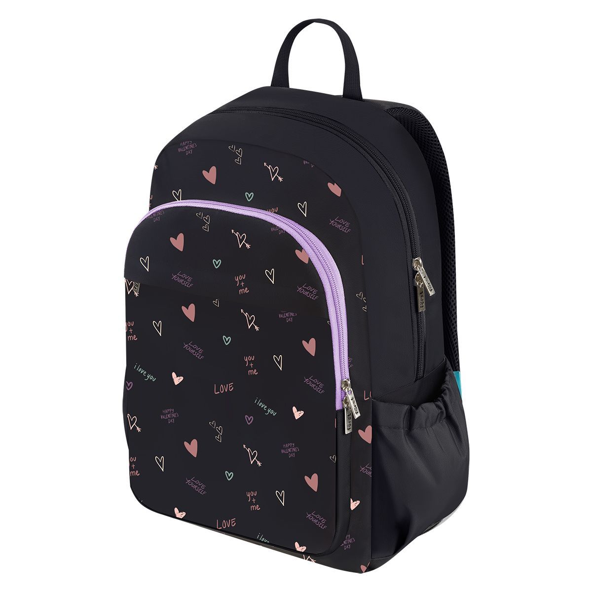 Рюкзак Först Easy Start "Hearts" 44*31*14см, 2 отделения, 3 кармана, уплотненная спинка