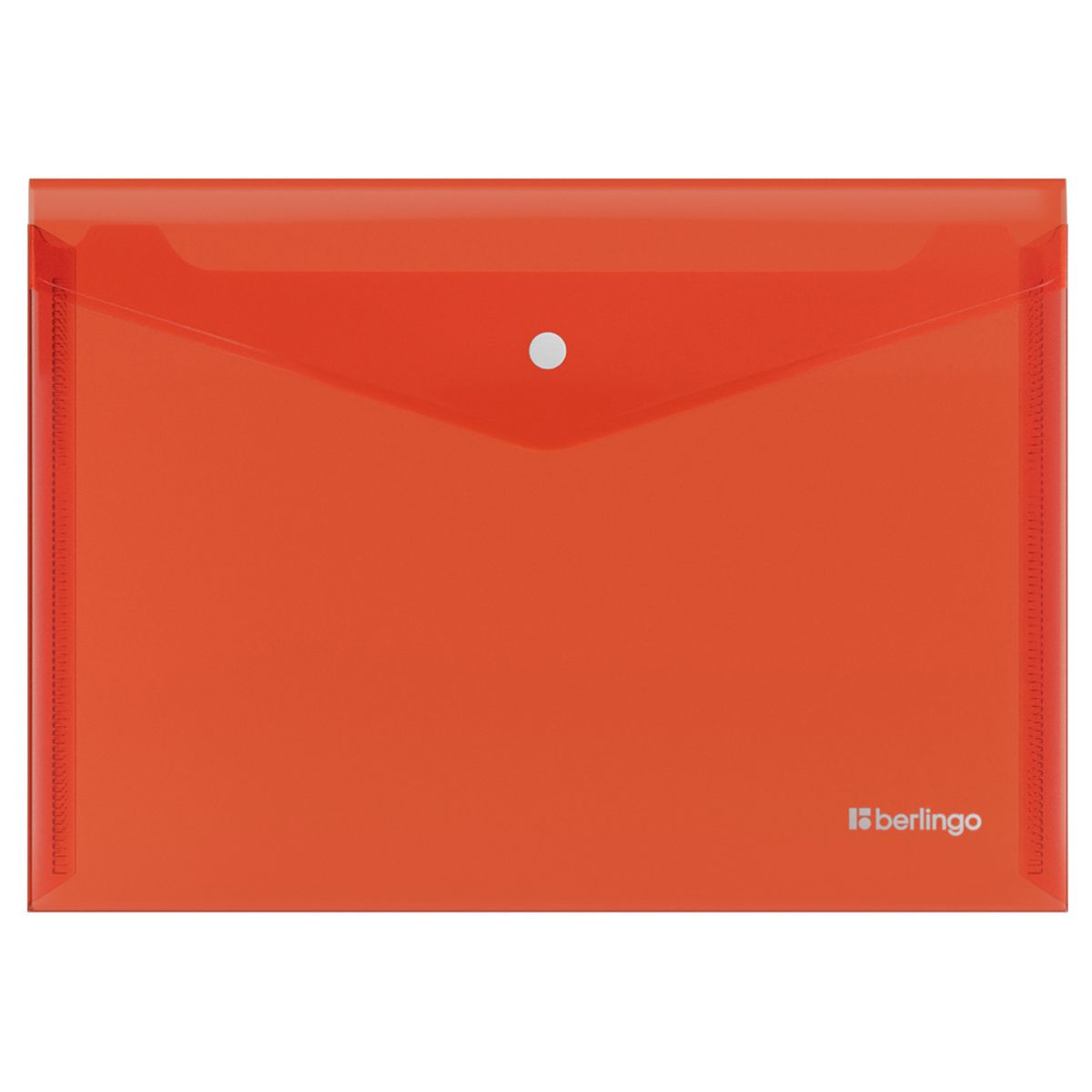 Папка-конверт на кнопке Berlingo "No Secret", А4, 200мкм, красная