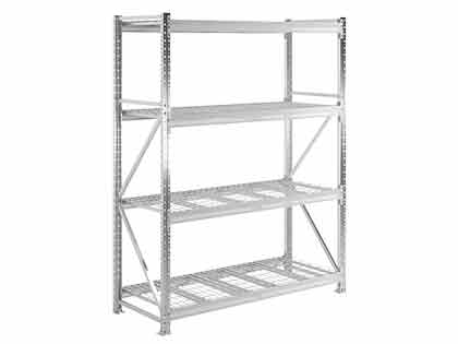 картинка Стеллаж MS Pro 250/150x60/4 b с сетчатыми полками от магазина