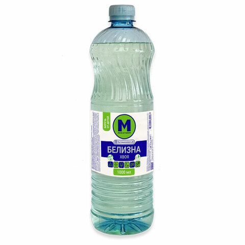 Средство для отбеливания, дезинфекции и уборки 1 л, Белизна "Хвоя" (хлора 15%-30%), без запаха хлора, жидкость 