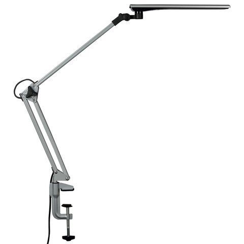 Настольная лампа светильник Сириус С16С на струбцине, СВЕТОДИОДНАЯ, 7 Вт, серебро