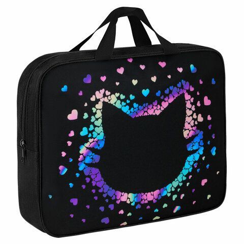 Папка на молнии с ручками BRAUBERG А4, 1 отделение, полиэстер, 80 мм, Pretty face, 273307