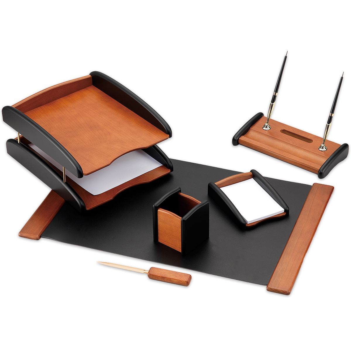 Набор настольный Delucci 6 предметов, дерево