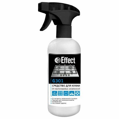 картинка Средство для чистки плит, духовок, грилей от жира/нагара 500 мл, EFFECT "Gamma 301", распылитель, 25681 от магазина