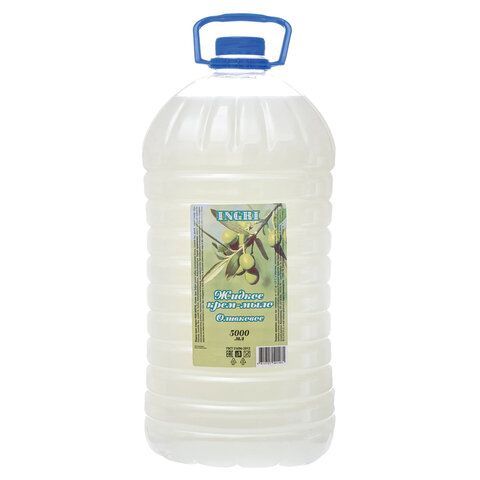 Мыло-крем жидкое 5 л, INGRI "ОЛИВКОВОЕ", ПЭТ 