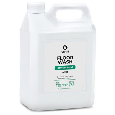 Средство для мытья пола 5,1 кг GRASS FLOOR WASH, нейтральное, низкопенное, концентрат, 125195 Средство для мытья пола 5,1 кг GRASS FLOOR WASH, нейтральное, низкопенное, концентрат, 125195