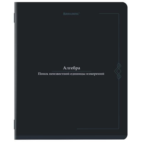 Тетрадь предметная VINTAGE 48 л., SoftTouch, АЛГЕБРА, клетка, подсказ, BRAUBERG, 405148