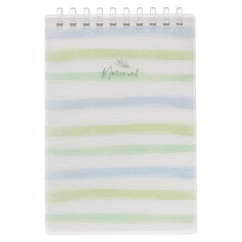 Блокнот МАЛЫЙ ФОРМАТ А6, 80 л., мягкий гребень, пластик, фольга, клетка, HATBER, NATURAL LINES, 090246, 80Б6A1мс_33481