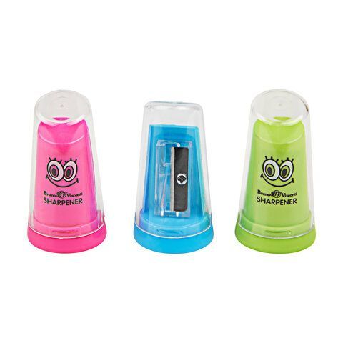 Точилка BRUNO VISCONTI "МОНСТРИКИ", с контейнером, 1 отверстие, пластиковая, ассорти,, 35-0071