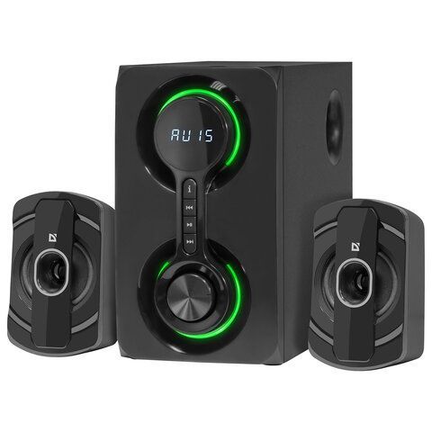 Колонки компьютерные DEFENDER Eclipse, 2.1, 40 Вт, Bluetooth, FM, USB, SD, AUX, черные, 65593
