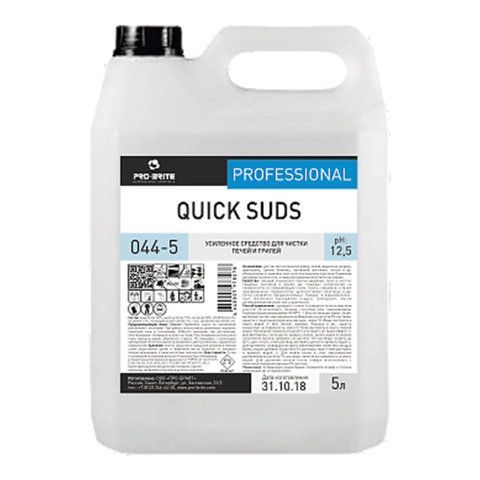 Средство для чистки плит, духовок, грилей от жира/нагара 5 л, PRO-BRITE QUICK SUDS, концентрат, 78078, 044-5 Средство для чистки плит, духовок, грилей от жира/нагара 5 л, PRO-BRITE QUICK SUDS, концентрат, 78078, 044-5
