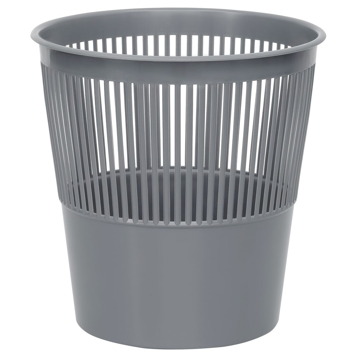 Корзина для бумаг СТАММ, 09л, сетчатая, серая