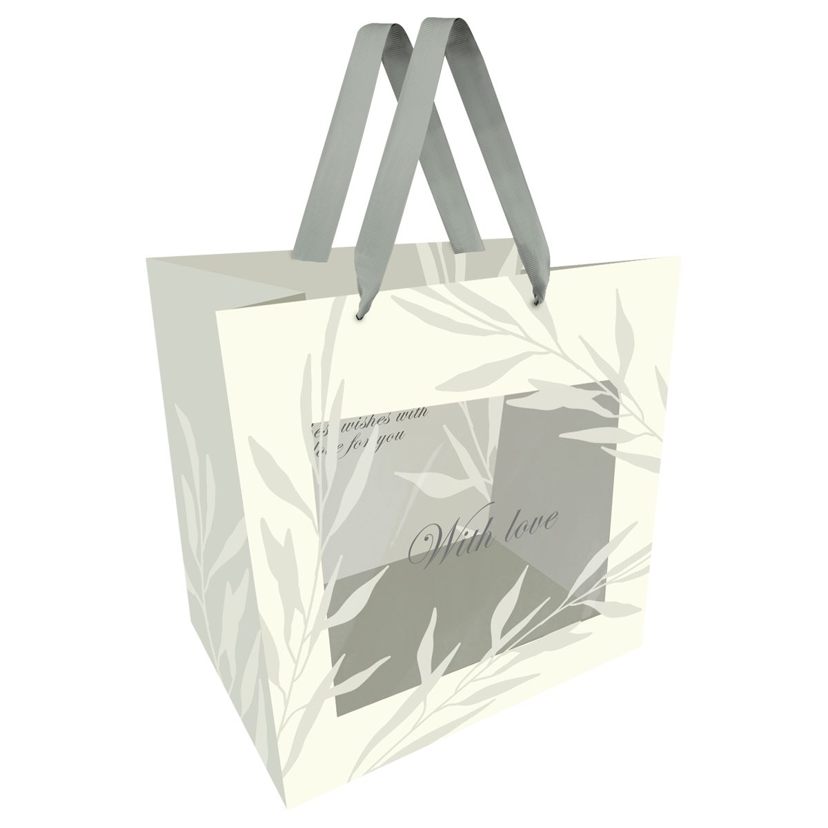 Пакет подарочный 23*18*10см MESHU "Grace", матовая ламинация